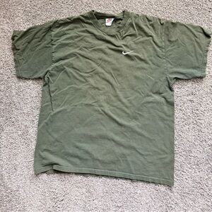 Vintage Nike White Tag Made in USA Men's Olive Short Sleeve Tee